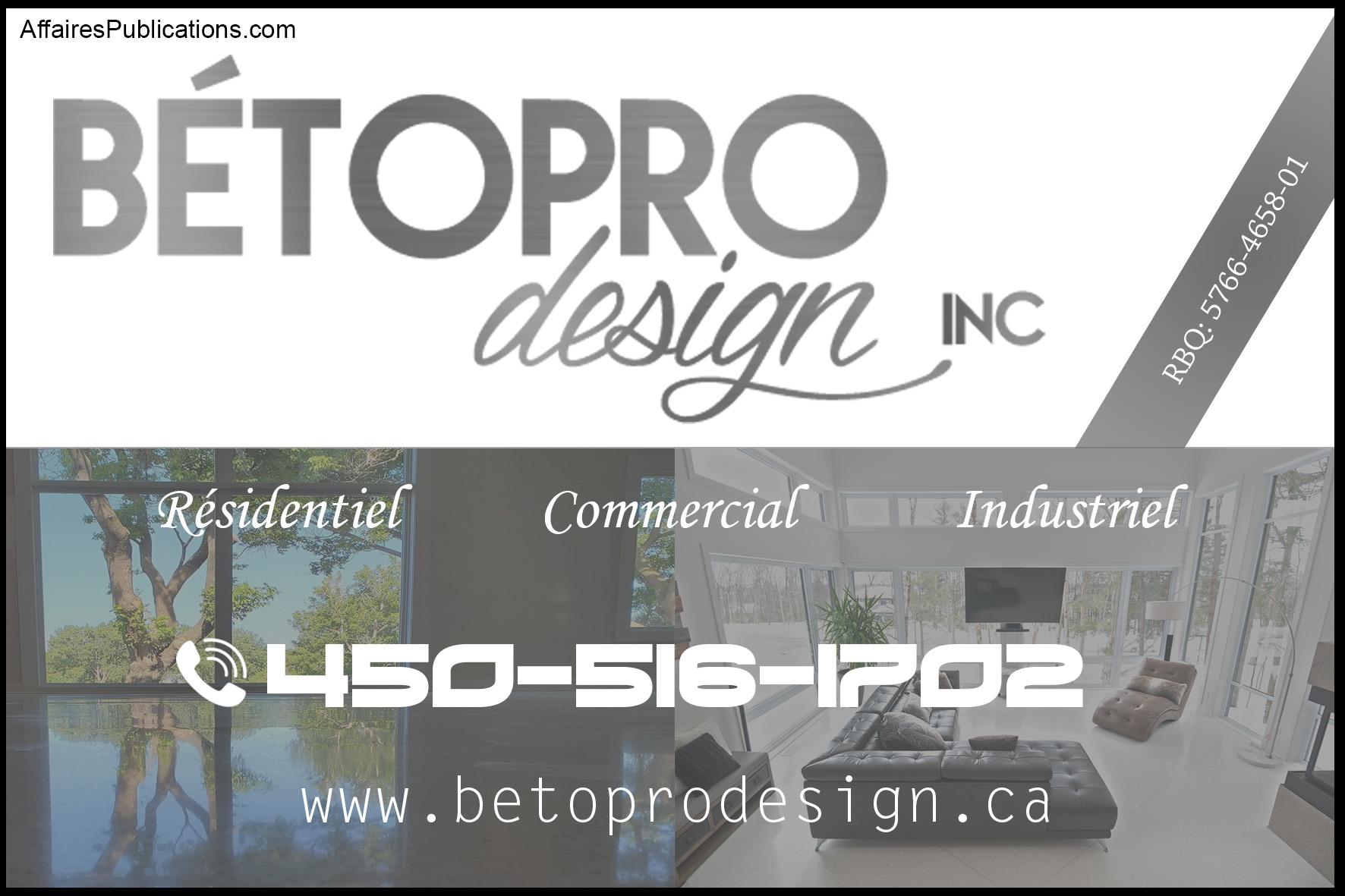 BÉTOPRO DESIGN INC