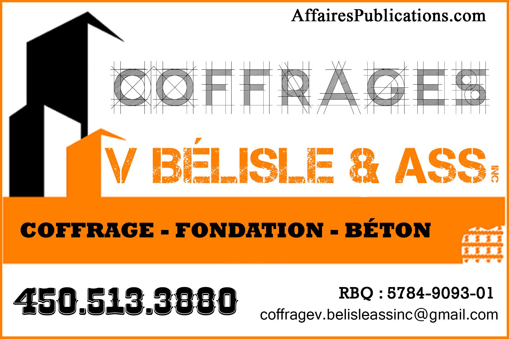 COFFRAGES V BÉLISLE & ASS INC