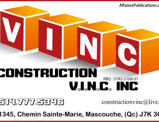 CONSTRUCTION V.I.N.C. INC
