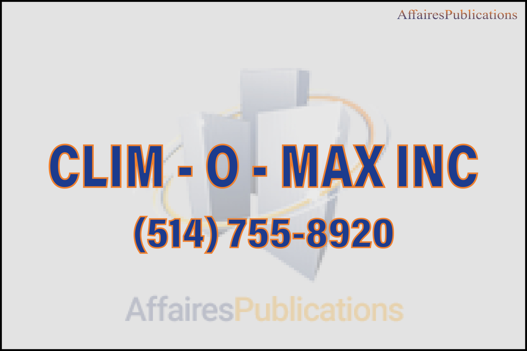 CLIM – O – MAX INC