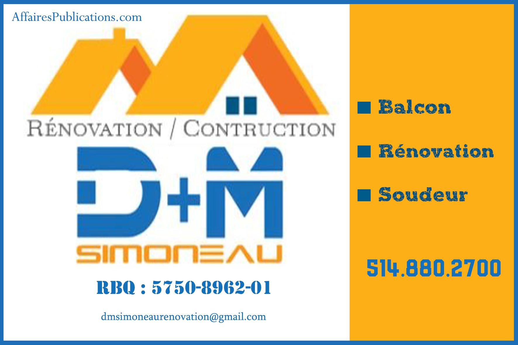 D ET M SIMONEAU RÉNOVATION