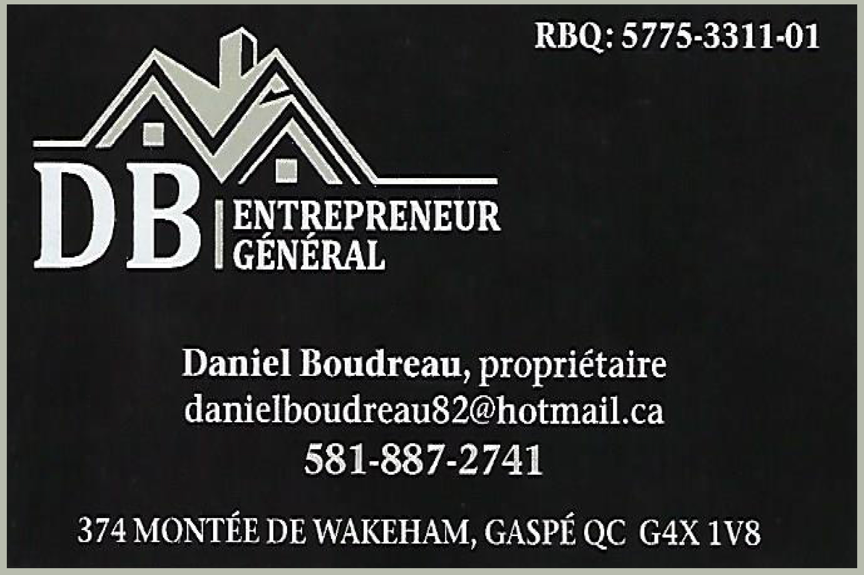 DB ENTREPRENEUR GÉNÉRAL