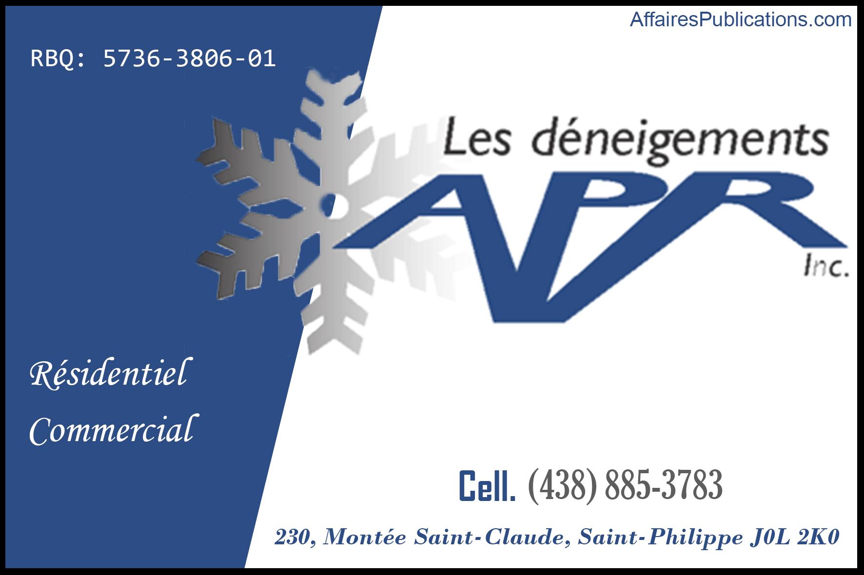 DÉNEIGEMENT APR INC