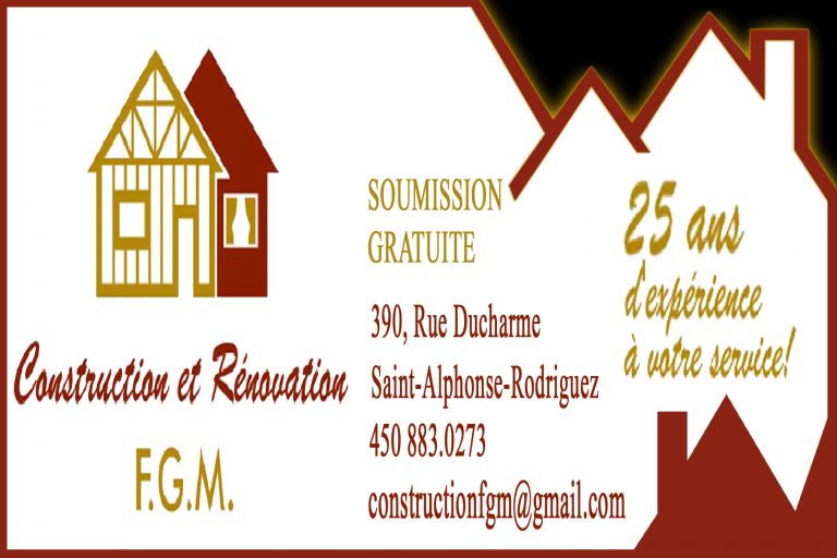 CONSTRUCTION ET RÉNOVATION FGM