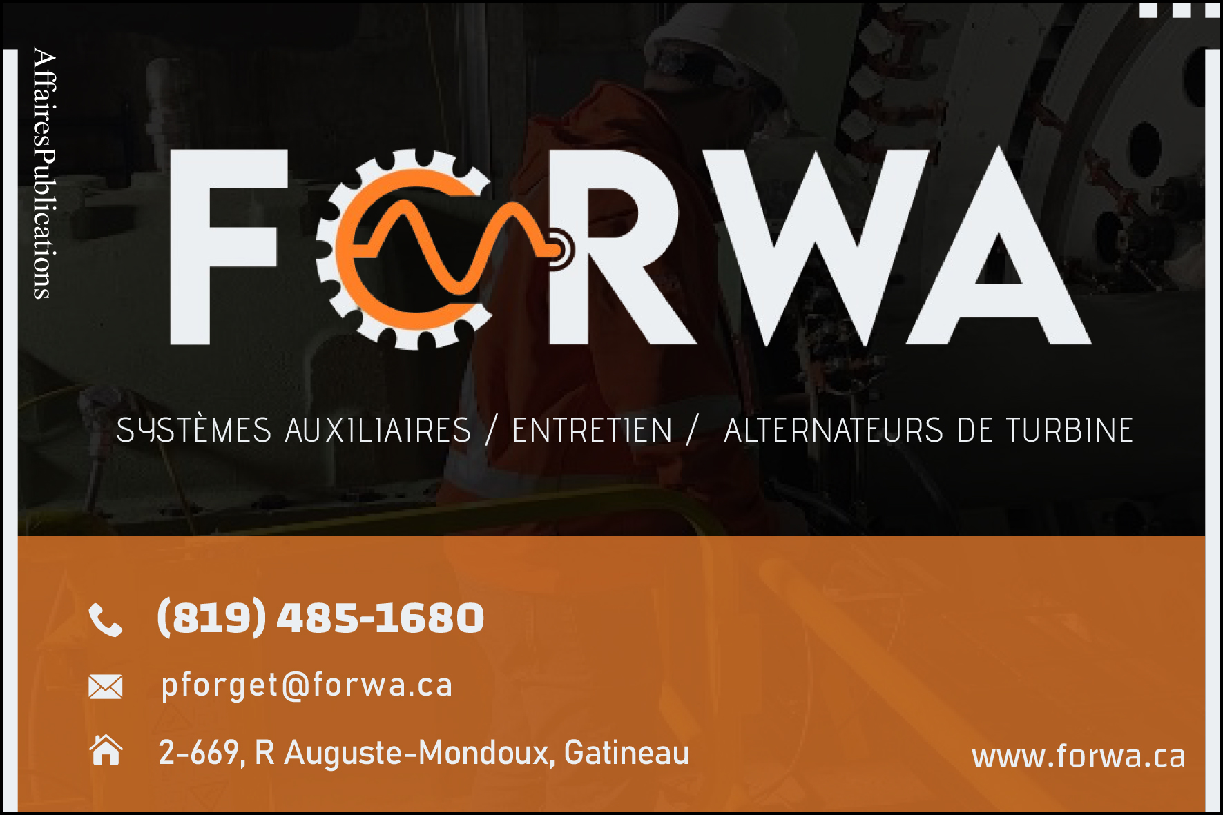 FORWA ÉNERGIE  9193456 CANADA INC