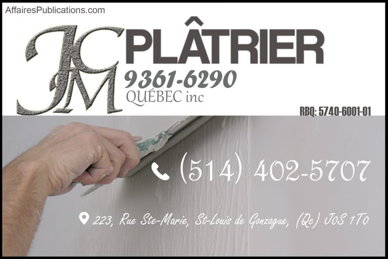 JCM PLÂTRIER INC