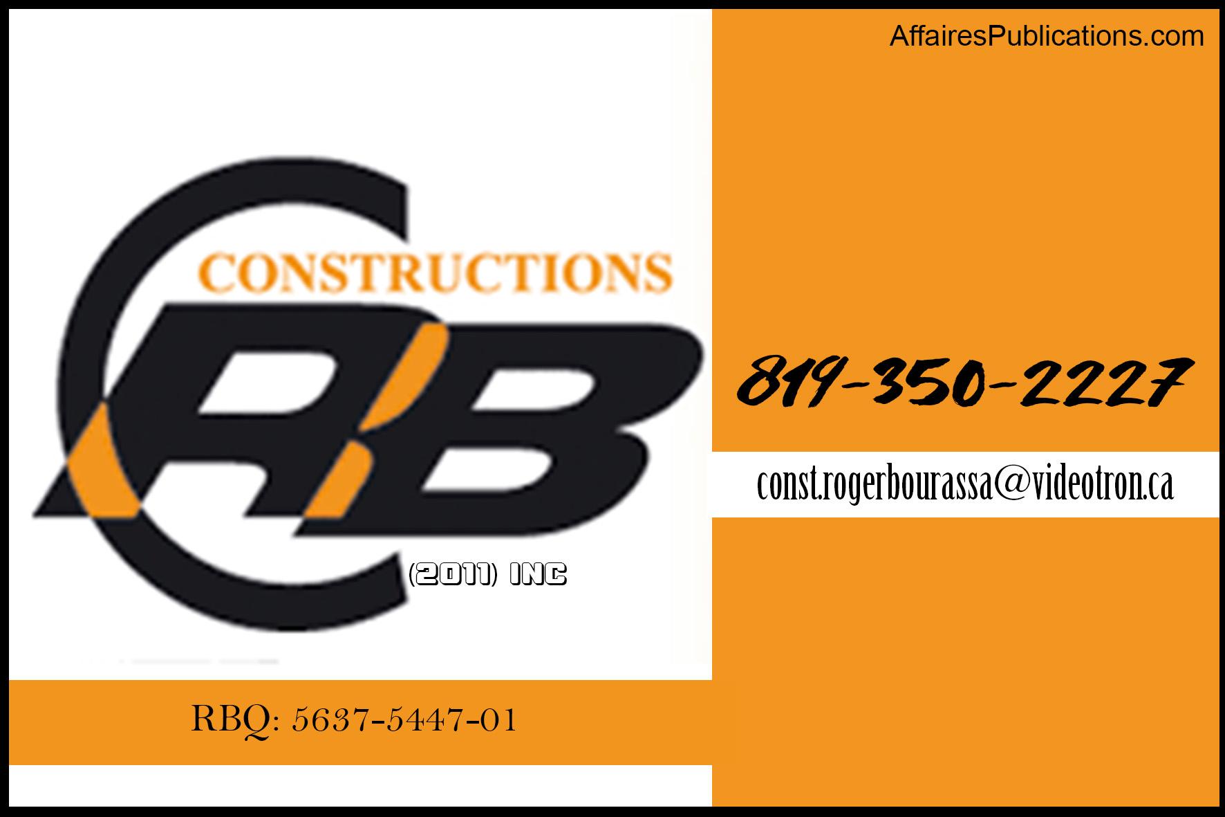 LES CONSTRUCTIONS ROGER BOURASSA 2011 INC