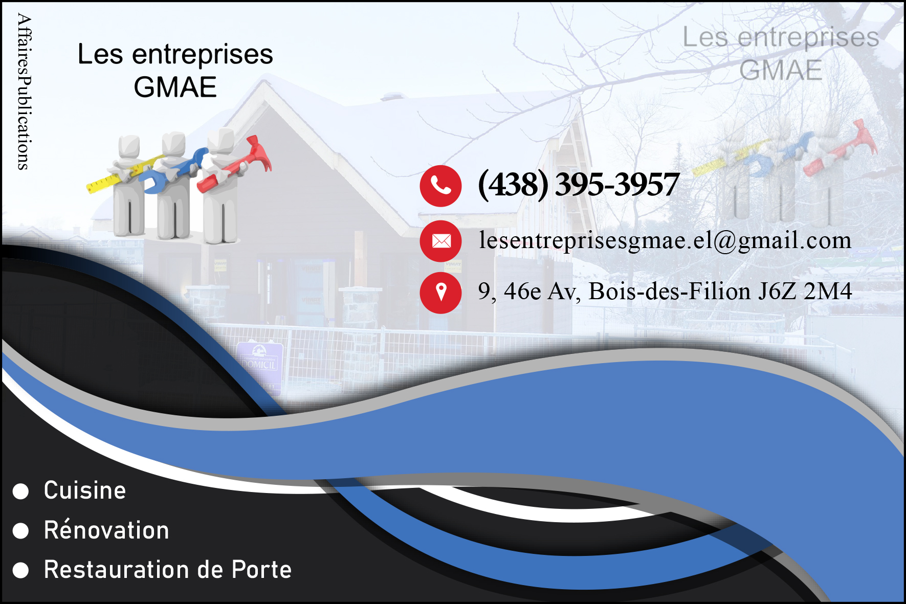 LES ENTREPRISES GMAE INC