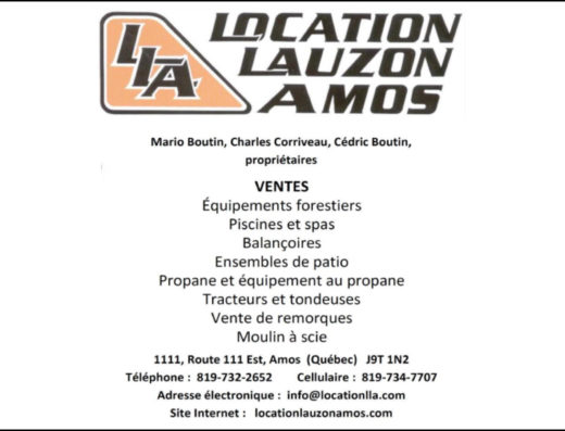 LOCATION LAUZON AMOS INC