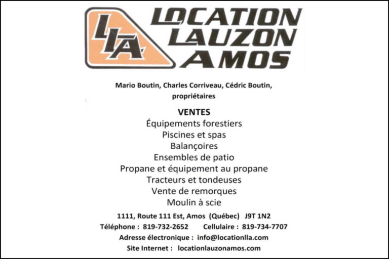 LOCATION LAUZON AMOS INC