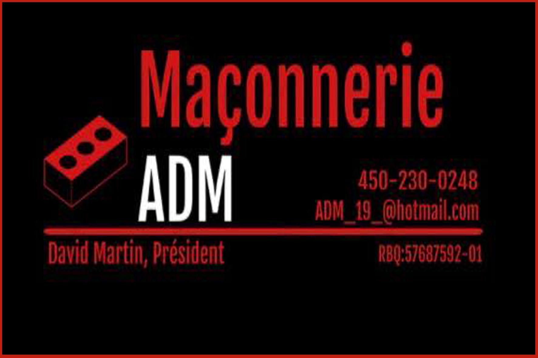 MAÇONNERIE ADM INC