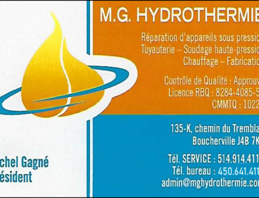 M.G. HYDROTHERMIE INC