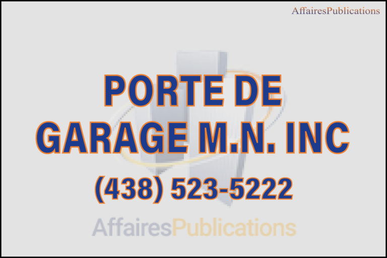PORTE DE GARAGE M.N. INC