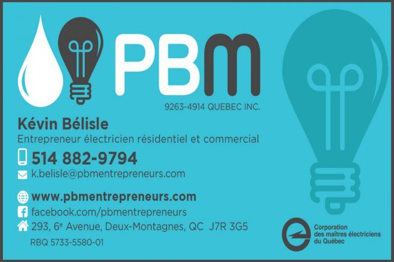 PBM ÉLECTRIQUE INC
