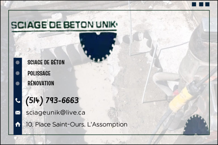 SCIAGE DE BÉTON UNIK INC