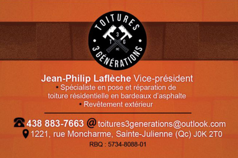 TOITURES 3 GÉNÉRATIONS INC