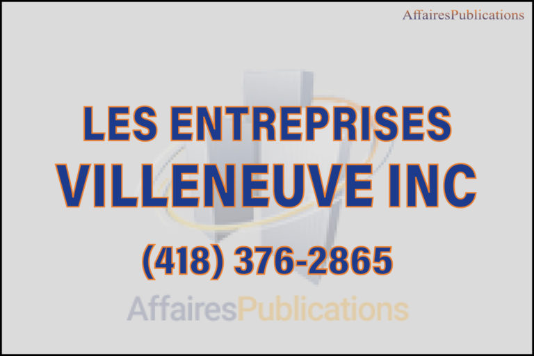 LES ENTREPRISES VILLENEUVE INC