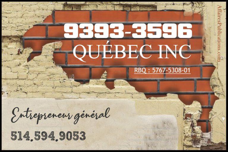 9393-3596 QUÉBEC INC