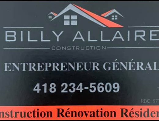 CONSTRUCTION BILLY ALLAIRE INC
