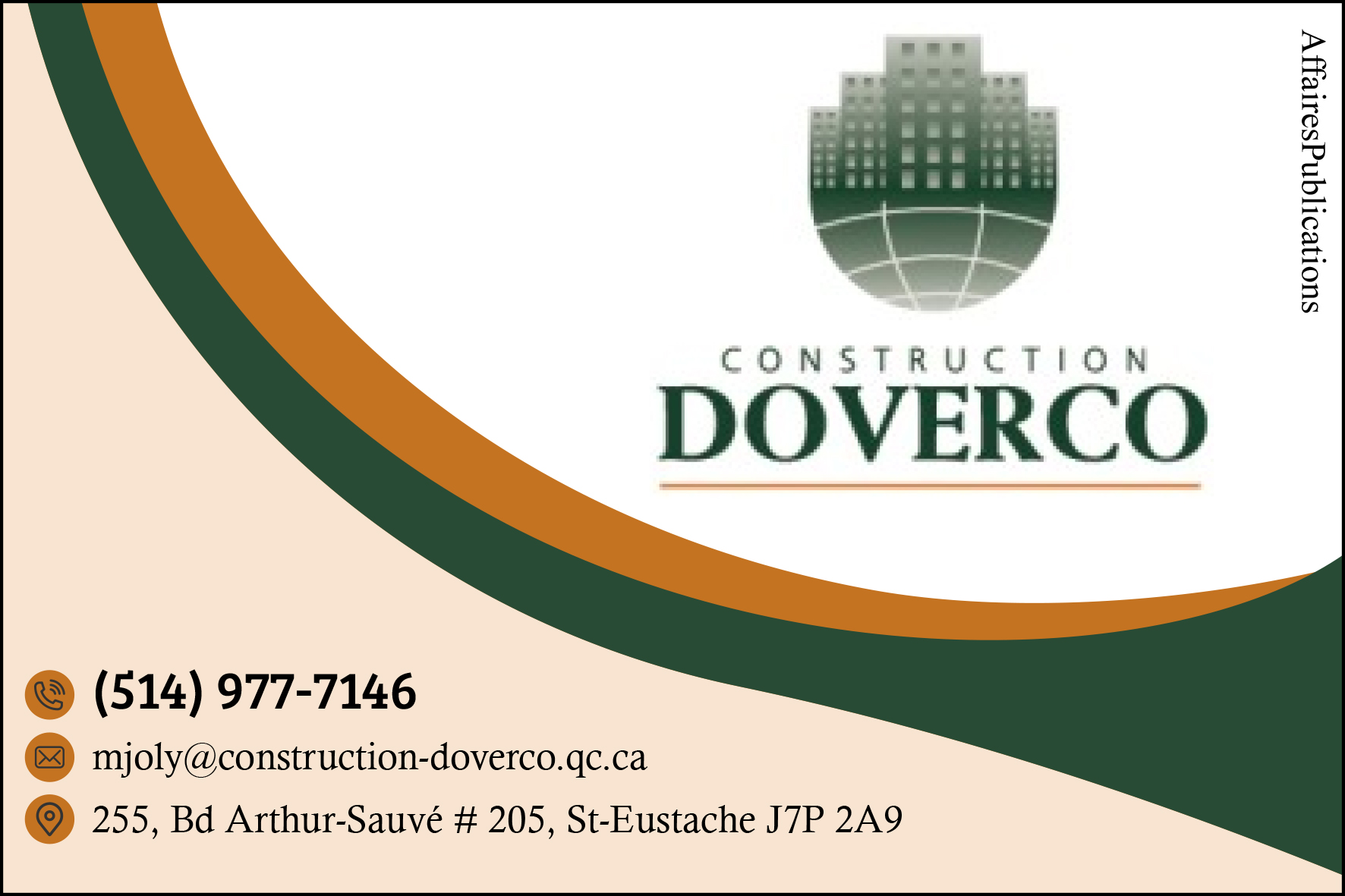 CONSTRUCTION DOVERCO INC
