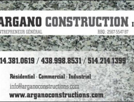 LES CONSTRUCTIONS ARGANO INC