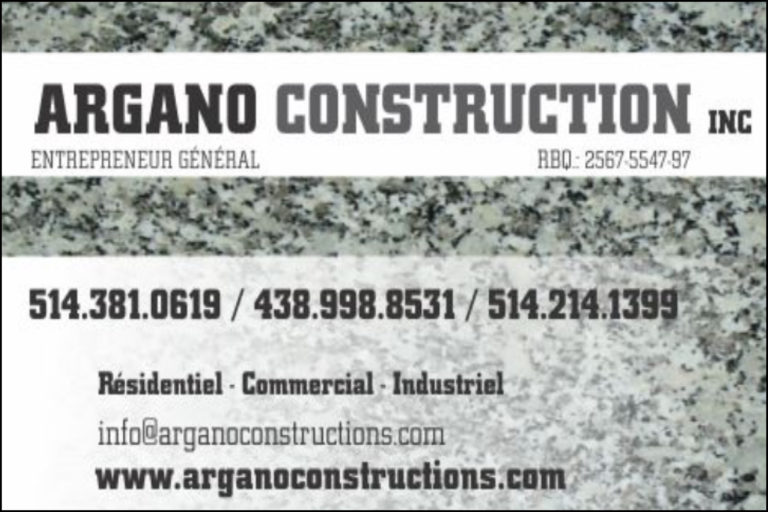 LES CONSTRUCTIONS ARGANO INC