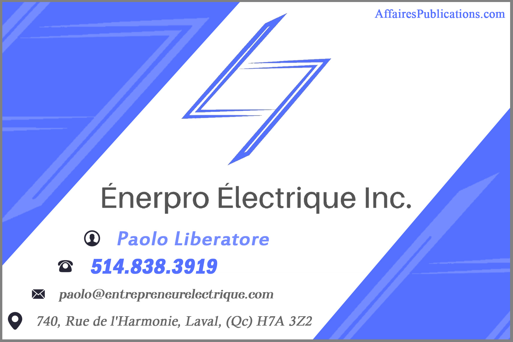 ÉNERPRO ÉLECTRIQUE INC