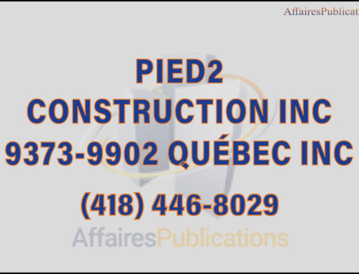 PIED2 CONSTRUCTION INC