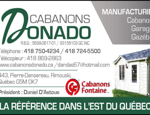 CABANONS DONADO </br> 9315-8103 QUÉBEC INC