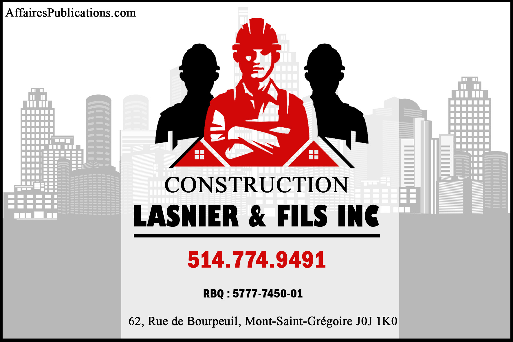 CONSTRUCTION LASNIER ET FILS