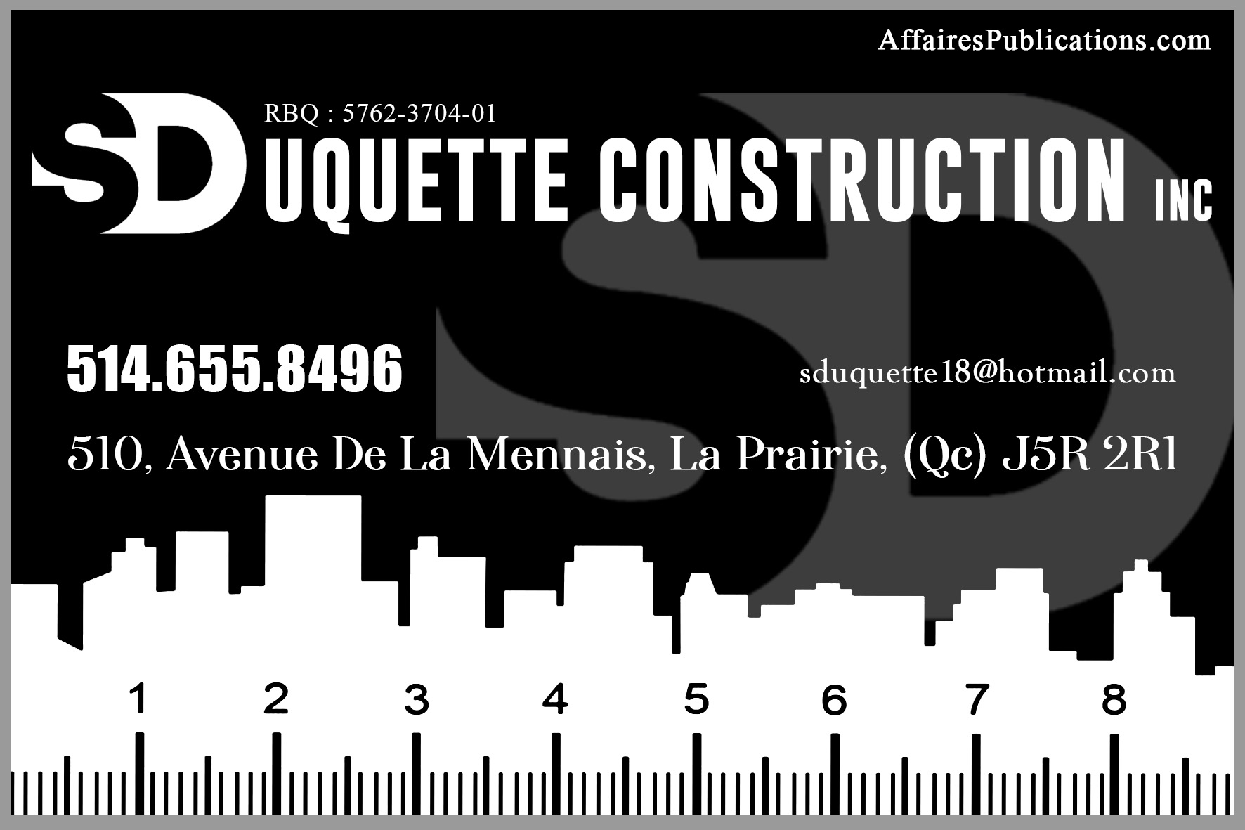 S.DUQUETTE CONSTRUCTION INC
