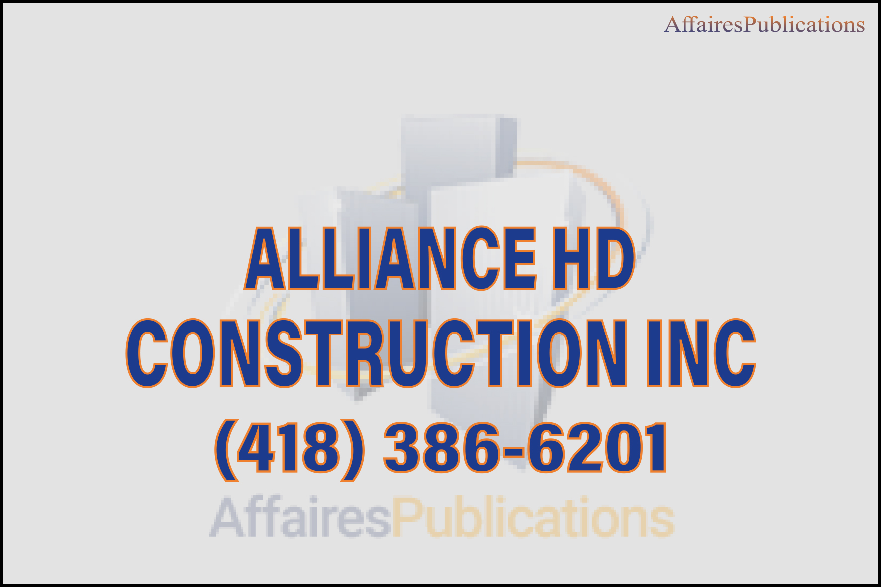 ALLIANCE HD CONSTRUCTION INC
