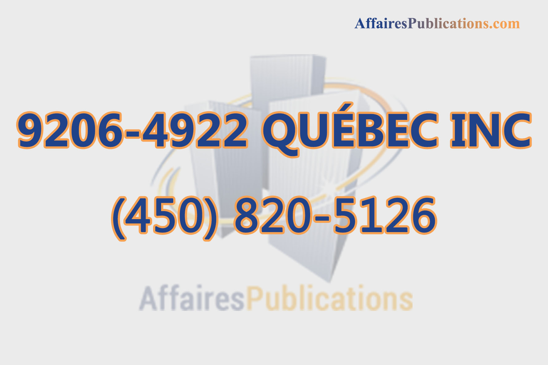 9206-4922 QUÉBEC INC