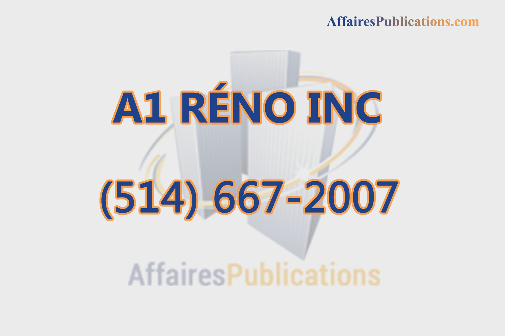 A1 RÉNO INC