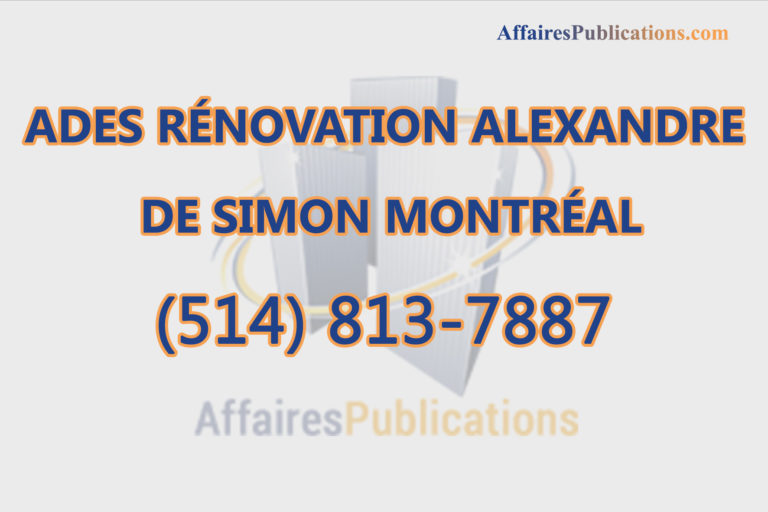 ADES RÉNOVATION ALEXANDRE DE SIMON MONTRÉAL