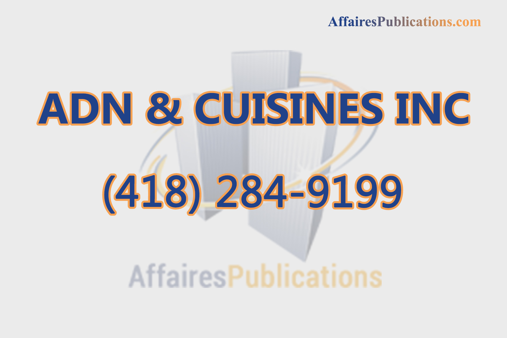ADN & CUISINES INC