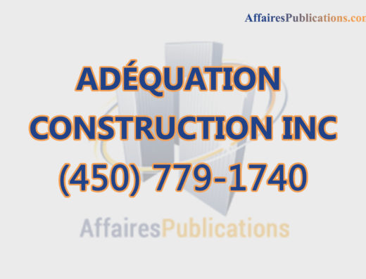ADÉQUATION CONSTRUCTION INC