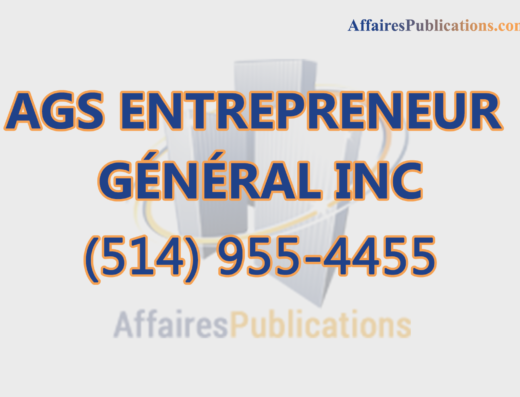 AGS ENTREPRENEUR GÉNÉRAL INC