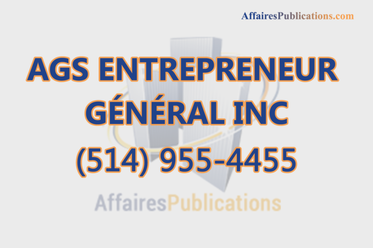 AGS ENTREPRENEUR GÉNÉRAL INC