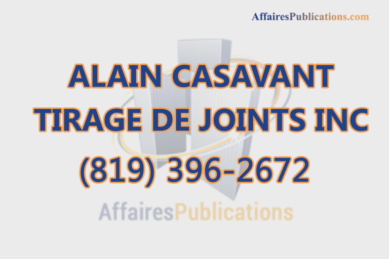 ALAIN CASAVANT TIRAGE DE JOINTS