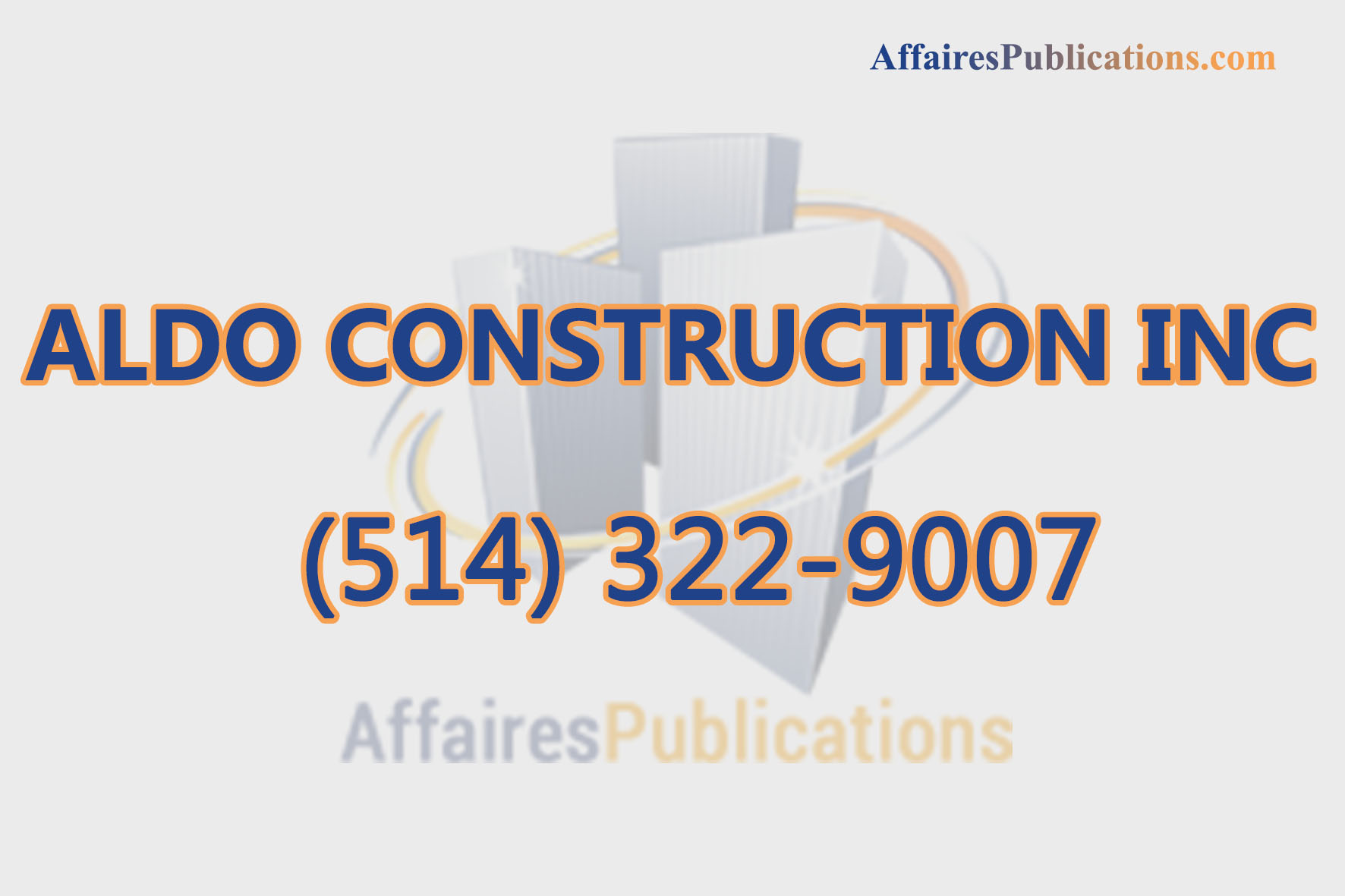 ALDO CONSTRUCTION INC