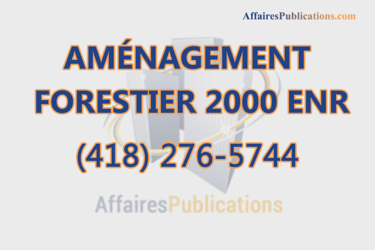 AMÉNAGEMENT FORESTIER 2000