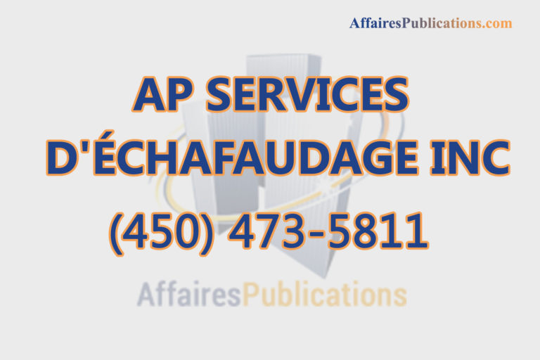 AP SERVICES D&rsquo;ÉCHAFAUDAGE INC