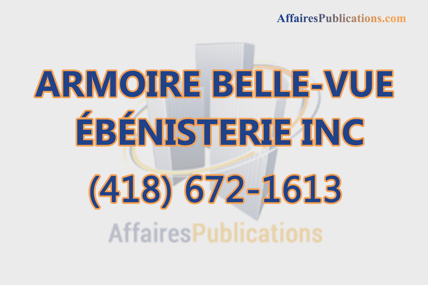 ARMOIRE BELLE-VUE ÉBÉNISTERIE