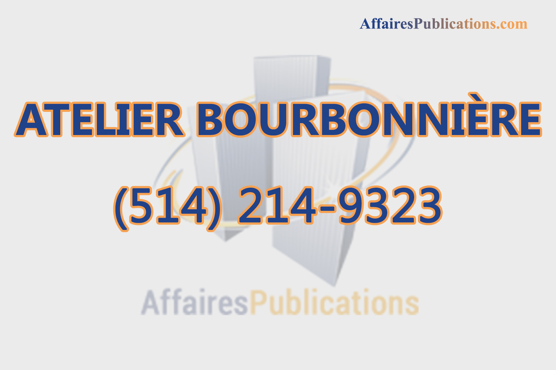 ATELIER BOURBONNIÈRE INC