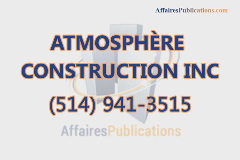 ATMOSPHÈRE CONSTRUCTION INC