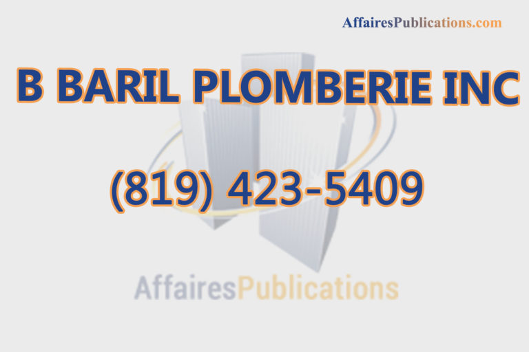 B BARIL PLOMBERIE INC