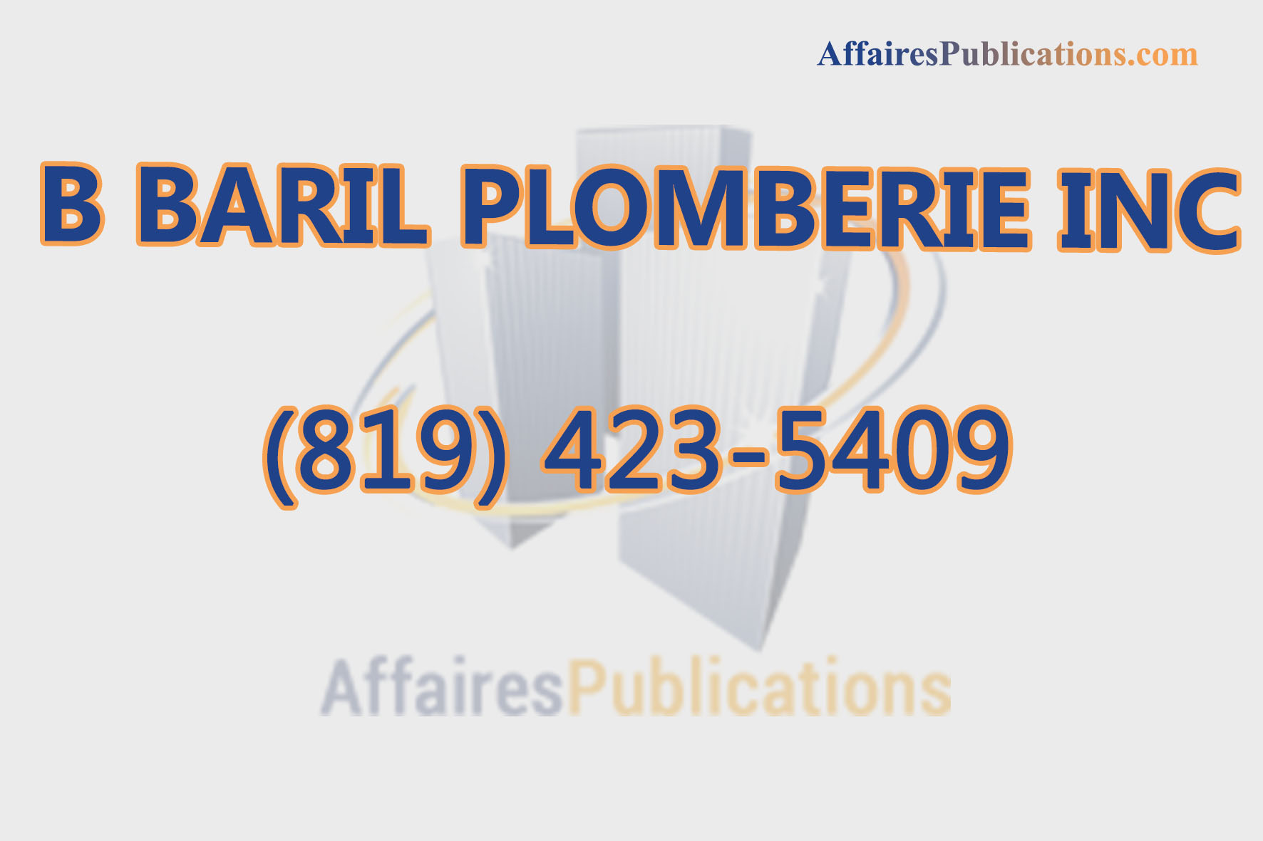B BARIL PLOMBERIE INC