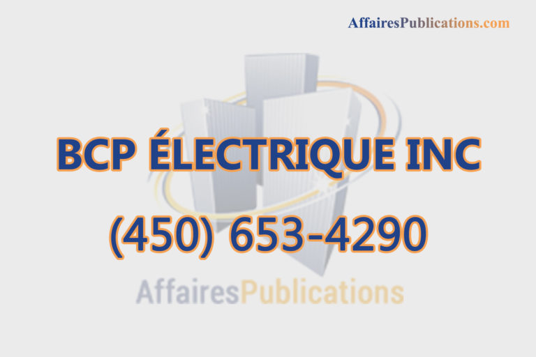 BCP ÉLECTRIQUE INC