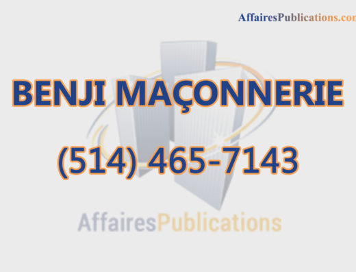BENJI MAÇONNERIE INC